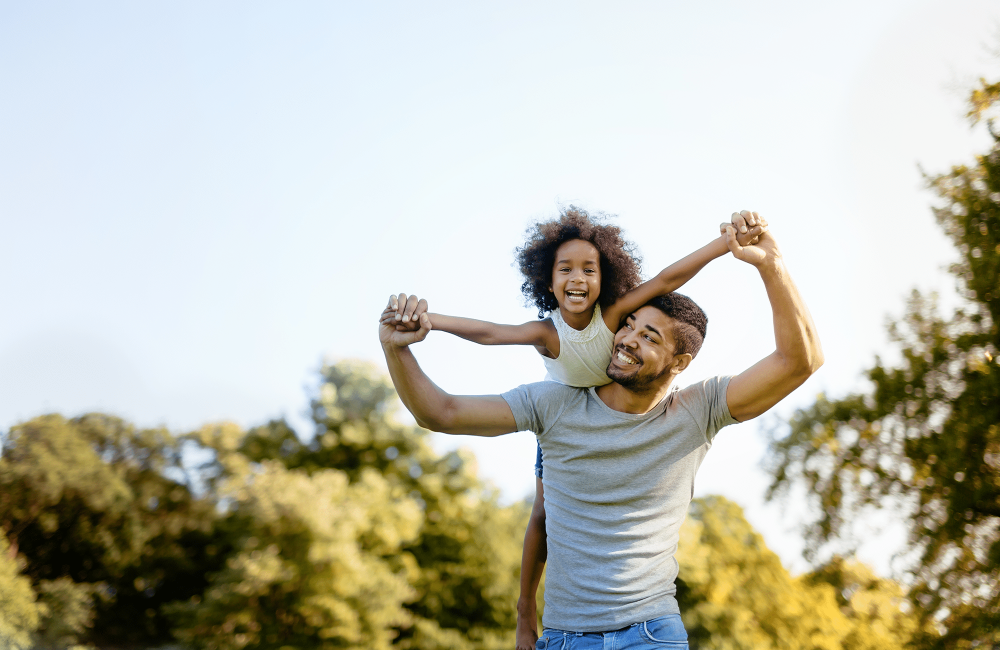 dad and daughter playing dad and daughter playing